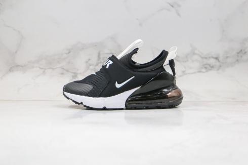 2020 Nike Air Max 270 Extreme Zapatos casuales Negro Blanco Confort CI1107-001