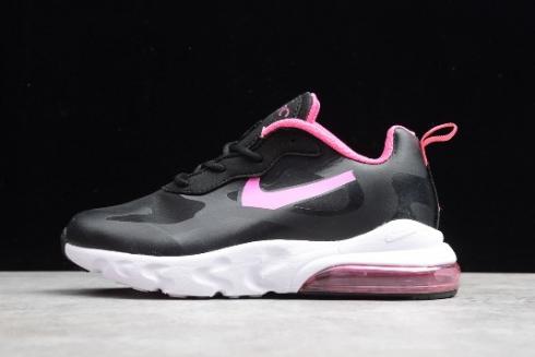 Børn Nike Air Max 270 React Sort Pink Hvid CD2655 008