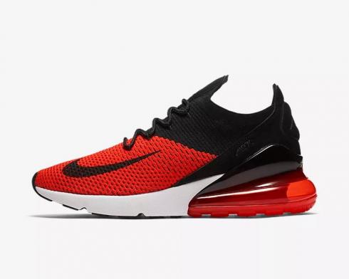 Nike Air Max 270 Flyknit Challenge Bred Blanc Noir Homme Chaussures AO1023-601