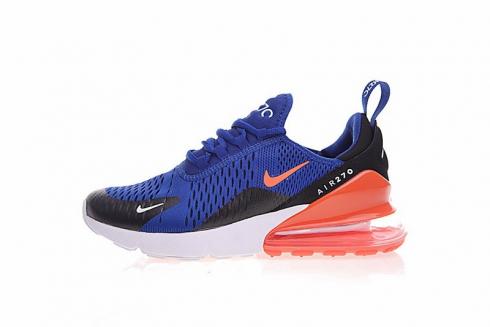 รองเท้าผ้าใบ Nike Air Max 270 Flyknit Deep Blue Orange AH8050-460