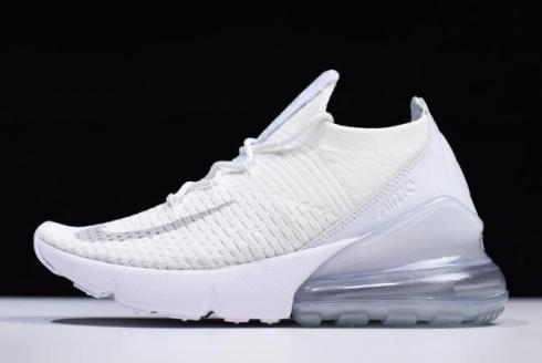 Nike Air Max 270 Flyknit Triple Bianche Bianche Pure Platinum AO1023 102
