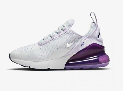 Nike Air Max 270 GS Pure Platinum Violet Frost Midnight Navy Metallic Silver 943345-023