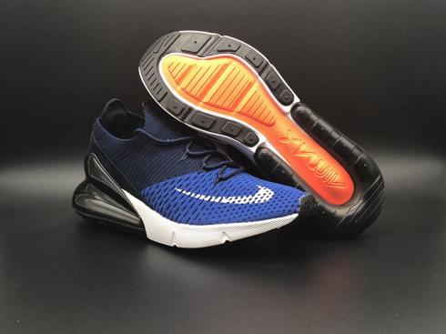Nike Air Max 270 網狀呼吸跑步鞋黑白藍白
