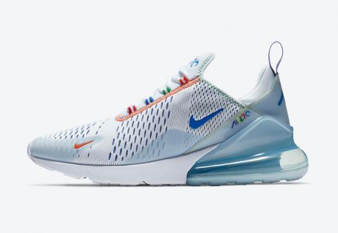 Nike Air Max 270 Olympics Rings White Half Blue University Red Racer Blue CZ7947-100