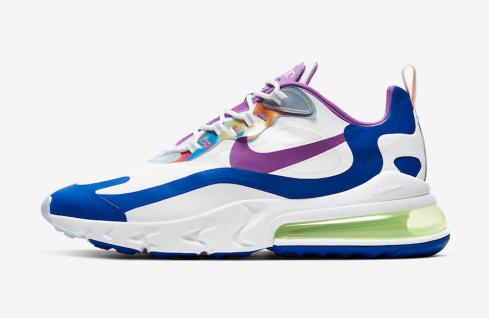Nike Air Max 270 React Easter Wit Hyperblauw Paars CW0630-100