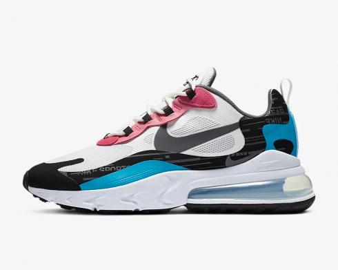 *<s>Buy </s>Nike Air Max 270 React Summit White Black Laser Blue Iron Grey DA4303-100<s>,shoes,sneakers.</s>