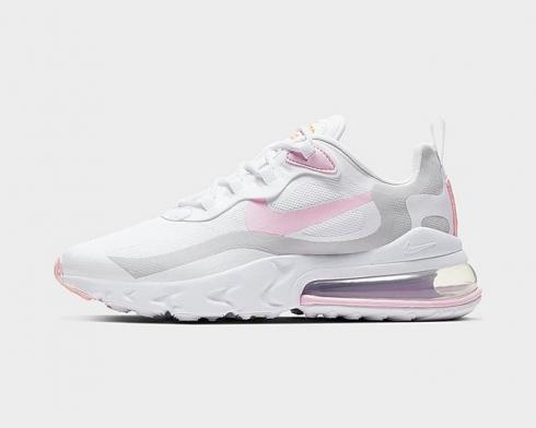 παπούτσια για τρέξιμο Nike Air Max 270 React White Vast Grey Pink CZ0372-101