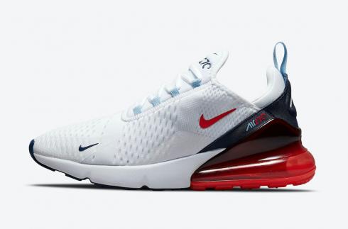 Nike Air Max 270 EE. UU. Blanco Negro Rojo Zapatos para correr DJ5172-100