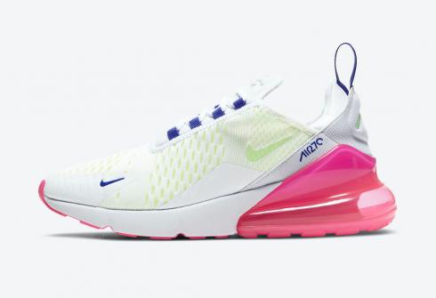 Sepatu Nike Air Max 270 Putih Biru Hijau Pink DH0252-100