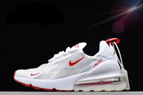 tênis Nike Air Max 270 branco universitário vermelho AQ8050-102