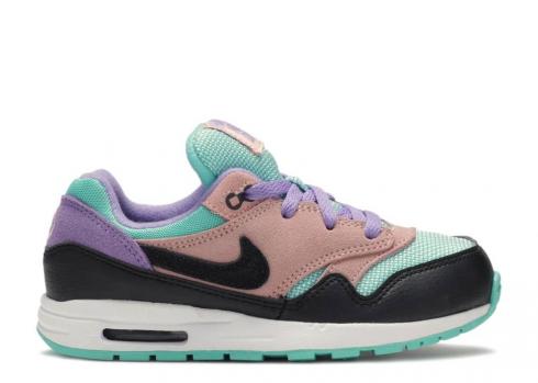 Nike Air Max 1 Nk Day Td Have A Space 紫色珊瑚漂白黑白 BQ7214-001
