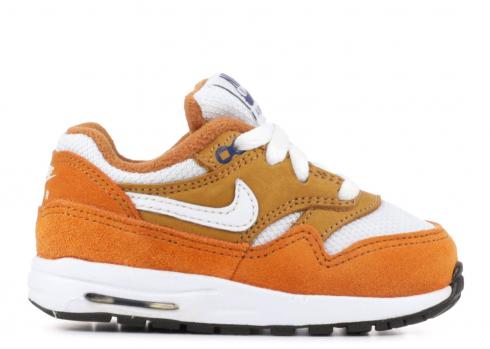 Nike Air Max 1 Premium Retro TD Donker Curry Wit Blauw AT3360-700