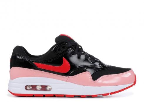 Nike Air Max 1 Qs Gs Nero Speed Rosso Corallo Bleached AO1026-001