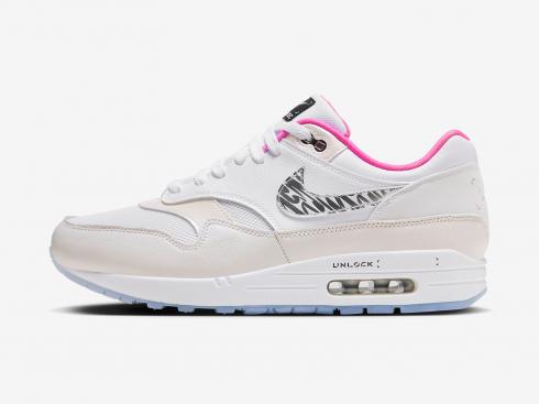 Nike Air Max 1 Unlock Your Space White Pink FN0608-101