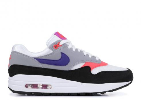 Nike Dames Air Max 1 Court Paars Roze Flash Grijs Wolf Wit 319986-114