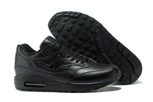 Nike Air Max 1 Master Running Miesten kengät kaikki mustat 875844