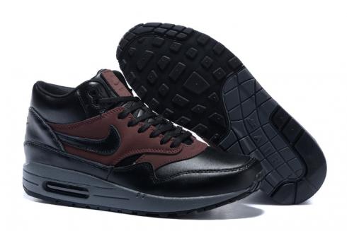 Nike Air Max 1 Mid Deluxe QS Noir Barkroot Marron Sneakerboots 726411-002