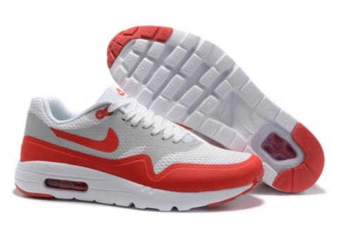 мужские кроссовки Nike Air Max 1 Ultra Essential серо-красно-белые OG 819476-006
