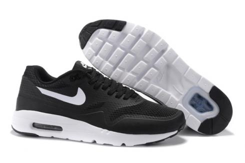buty do biegania Nike Air Max 1 Ultra Essential Czarne Białe Swoosh 819476-108
