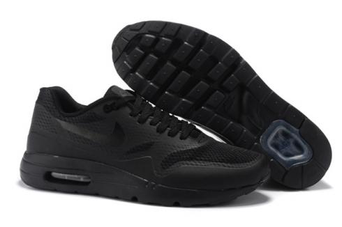 Nike Air Max 1 Ultra Essential Triple Negro Hombres Mujeres Zapatos para correr 819476-001