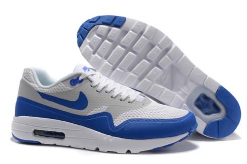 Nike Air Max 1 Ultra Essential Blanc Bleu AM1 Chaussures de course DS 819476-114