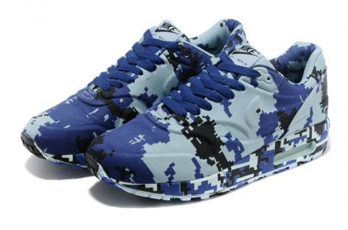 Nike Air Max 87 black blue Men running Shoes 607473-003 - Air Max 87 ...