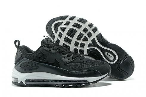 Nike Air Max 90+97 รองเท้าวิ่ง Unisex สีดำสีขาว
