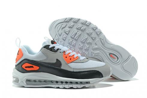 Sepatu Lari Nike Air Max 90+97 Uniseks Putih Gery Oranye