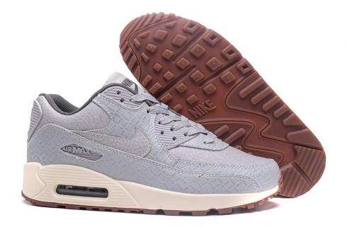 damskie buty do biegania Nike Air Max 90 Classic grey Grass matowy wzór 443817-011
