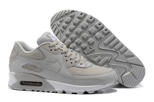 grau-weiße Nike Air Max 90 LT-Laufschuhe für Herren 537394-117