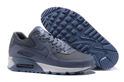 Męskie buty do biegania Nike Air Max 90 niebiesko-szare białe 537394-116