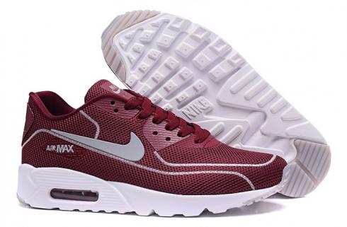 Nike Air Max 90 Fireflies Glow Chaussures de course pour hommes BR Wine Red White 819474-002