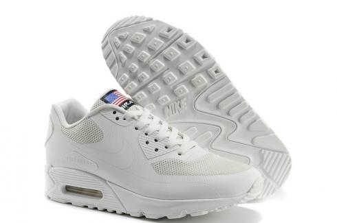 Nike Air Max 90 Hyperfuse QS Sport USA Weiß 4. Juli Unabhängigkeitstag 613841-110