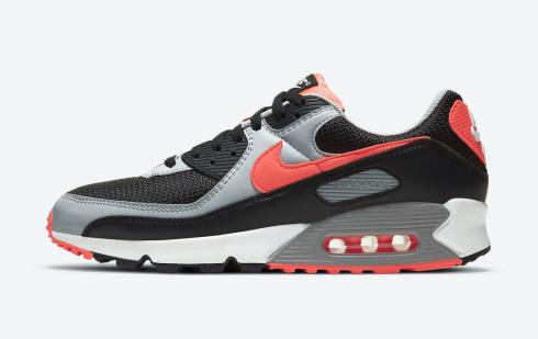 Nike Air Max 90 Black Radiant Red Wolf Harmaa Valkoinen CZ4222-001