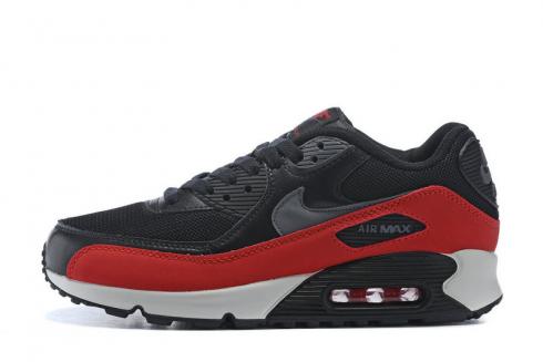 Nike Air Max 90 Essential שחור אפור אוניברסיטת אדום נעלי ריצה לגברים 537384 062