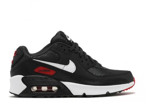Nike Air Max 90 Gs Bred Universiteit Grijs Donker Zwart Rook Wit Rood DH4349-001