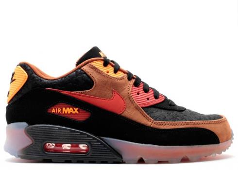 Nike Air Max 90 Ice Hw Qs Halloween Cognac Noir Team Orange Total Red 717942-006