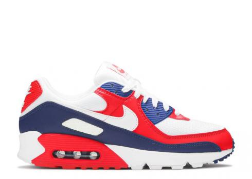 Nike Air Max 90 Usa Bianche University Rosse Obsidian CW5456-100