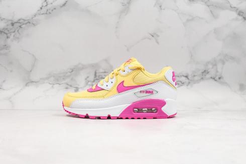 Sepatu Running Nike Air Max 90 Yellow Pink White SKU 325123-702