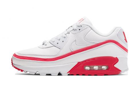 Undefeated x Nike Air Max 90 White Solar Red CJ7197-103