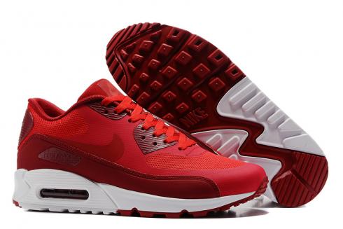 נעלי ריצה לגברים של Nike Air Max 90 Ultra 2.0 Essential אדום לבן 875695-600