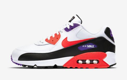Nike Air Max 90 白色紅色軌道 Psychic 紫色黑色 AJ1285-106