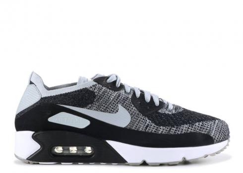 Nike Air Max 90 Ultra 2.0 Flyknit Oreo Platino Gris Oscuro Negro Pure Wolf 875943-005