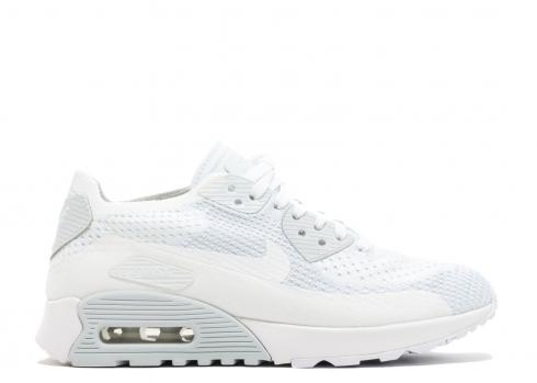 Nike Air Max 90 Ultra 2.0 Flyknit Platinum White Pure 881109-104