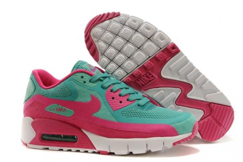 รองเท้าผ้าใบ Nike Air Max 90 Breeze Schuhe Essential Mint Green Cherry Red 644204-012