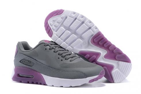 Nike Air Max 90 Ultra Essential Wolf Gris Argent Violet Femmes Chaussures de Course 724981-002