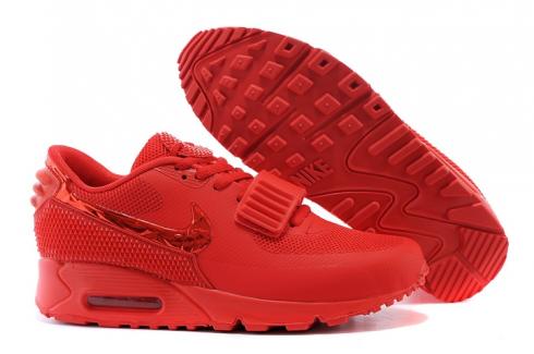 Nike Air Max 90 Air Yeezy 2 SP Freizeitschuhe Lifestyle-Sneakers, ganz rot, 508214-600