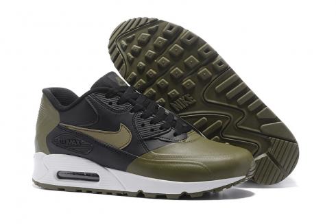 Nike Air Max 90 Premium SE verde militar negro zapatos para correr para hombre 858954-005