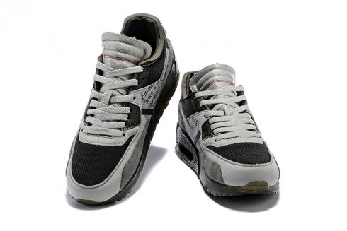 OFF WHITE x Nike Air Max 90 OW Men Running Shoes Black Grey - Off White ...
