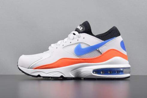 Nike Air Max 93 Leather Mens Shoes Red White Blue 306551-104